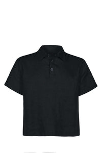 Linen Tie Shirt 100% Linen with Detachable Pin-On Tie — Ansicht 7