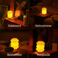 Luma 3D-Printed Lamp Recycled PLA Oak Wood Table Lamp — Ansicht 6