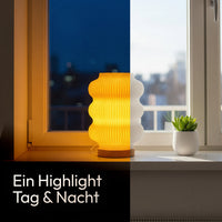 Luma 3D-Printed Lamp Recycled PLA Oak Wood Table Lamp — Ansicht 8