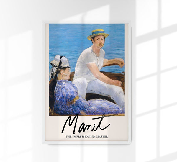 Boating by Manet Exhibition Poster – Art Print Impressionism