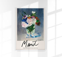 Flowers in a Crystal Vase by Manet Exhibition Poster – Kunstdruck — Ansicht 1
