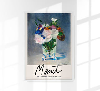 Flowers in a Crystal Vase by Manet Exhibition Poster – Art Print