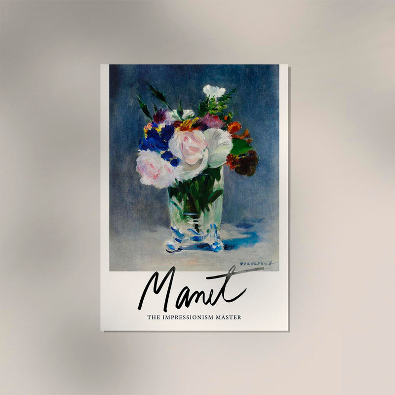 Flowers in a Crystal Vase by Manet Exhibition Poster – Kunstdruck — Ansicht 2