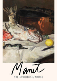 Fish (Still Life) by Manet Exhibition Poster – Kunstdruck Impressionismus — Ansicht 3