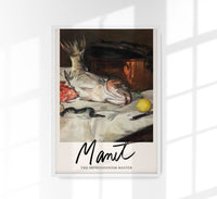 Fish (Still Life) by Manet Exhibition Poster – Kunstdruck Impressionismus — Ansicht 1