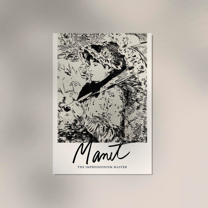 Jeanne Spring Drawing by Manet – Art Print Poster — Ansicht 2