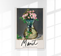 Moss Roses in a Vase Art Print – Manet Exhibition Poster, Berlin — Ansicht 1