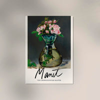 Moss Roses in a Vase Art Print – Manet Exhibition Poster, Berlin — Ansicht 2