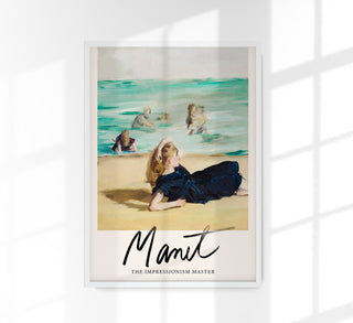On the Beach by Manet Exhibition Poster – Art Print Berlin