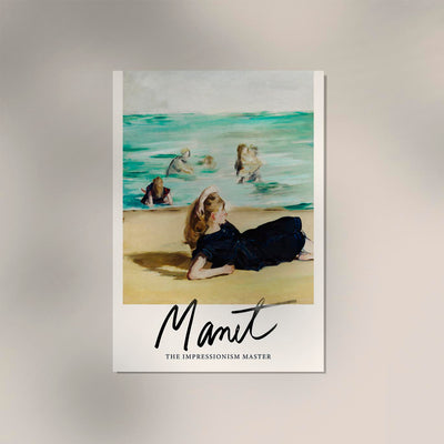 On the Beach by Manet Exhibition Poster – Art Print Berlin