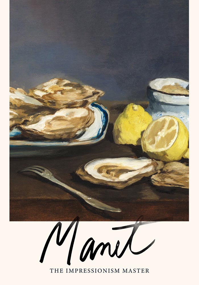 Oysters by Manet Exhibition Poster – Kunstdruck Berlin — Ansicht 3