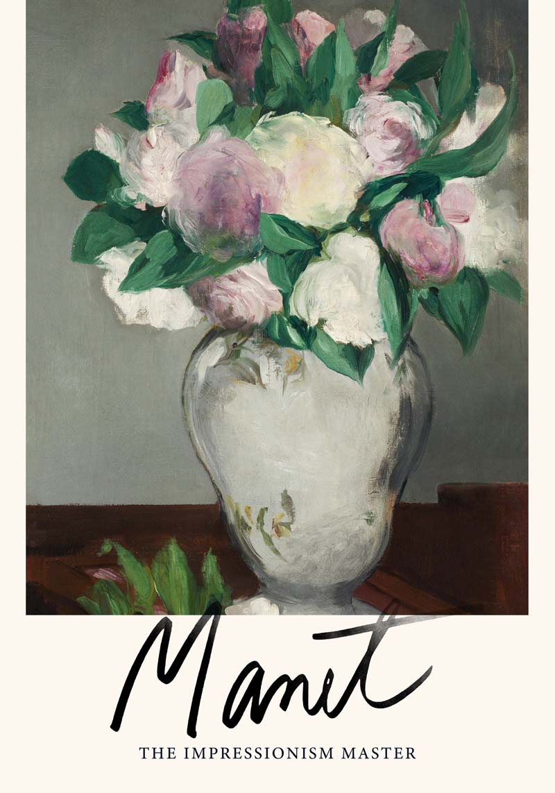 Peonies by Manet Exhibition Poster – Kunstdruck Berlin — Ansicht 4