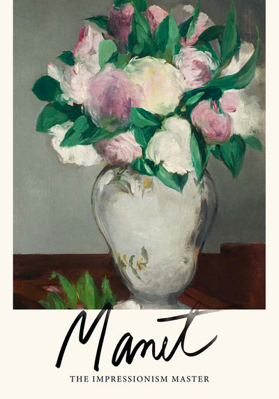 Peonies by Manet Exhibition Poster – Kunstdruck Berlin