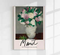 Peonies by Manet Exhibition Poster – Kunstdruck Berlin — Ansicht 1