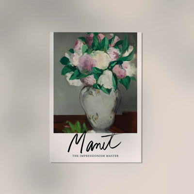 Peonies by Manet Exhibition Poster – Kunstdruck Berlin