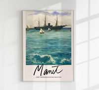 The Kearsarge at Boulogne Poster – Manet Kunstdruck — Ansicht 1