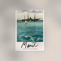 The Kearsarge at Boulogne Poster – Manet Kunstdruck — Ansicht 2