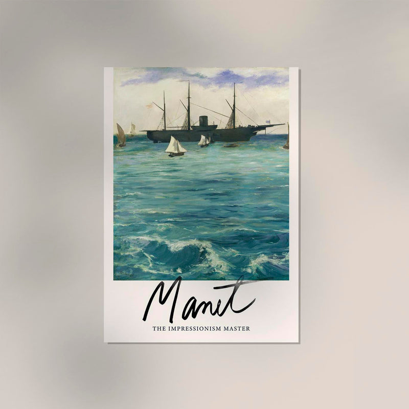 The Kearsarge at Boulogne Poster – Manet Kunstdruck — Ansicht 2