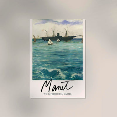 The Kearsarge at Boulogne Poster – Manet Art Print