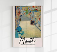 The Rue Mosnier with Flags by Manet Exhibition Poster – Kunstdruck — Ansicht 1