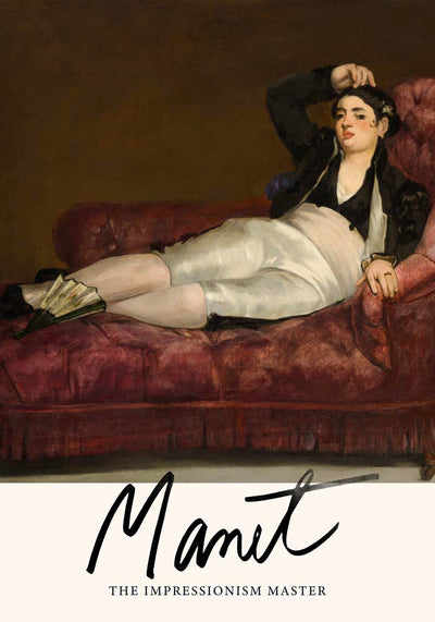 Reclining Young Woman by Manet Exhibition Poster – Art Print