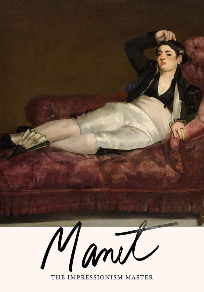 Reclining Young Woman by Manet Exhibition Poster – Kunstdruck — Ansicht 3