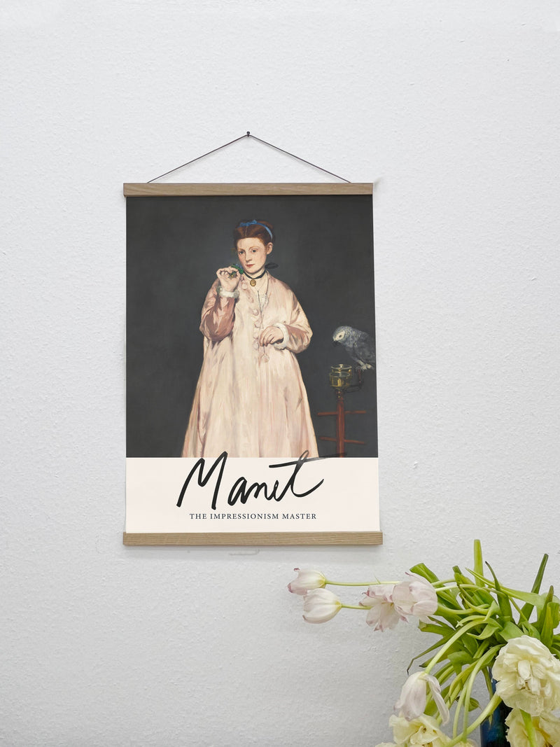Sales: Young Lady in 1866 by Manet Exhibition Poster A2 Canvas Print — Patroa Studio