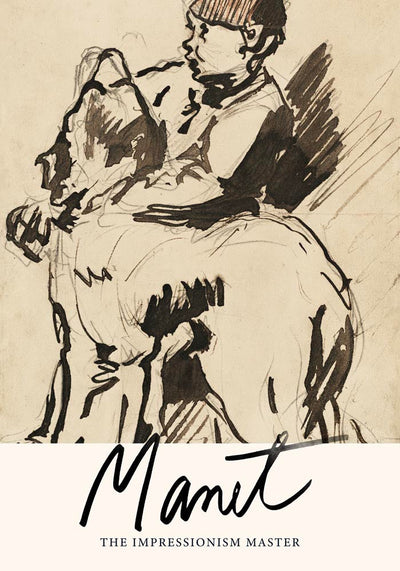 A Boy Holding His Dog – Manet Exhibition Poster | Fine Art Print