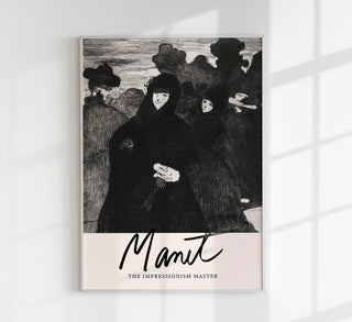 At the Prado II by Manet Exhibition Poster – Kunstdruck Impressionismus