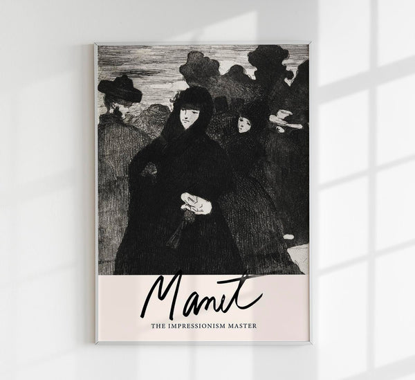 At the Prado II by Manet Exhibition Poster – Kunstdruck Impressionismus