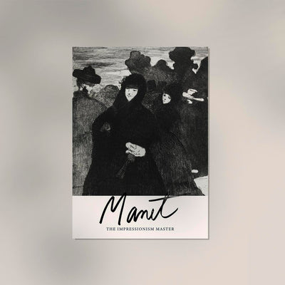 At the Prado II by Manet Exhibition Poster – Kunstdruck Impressionismus