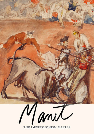 Bullfight No 1 by Manet Exhibition Poster - Art Print