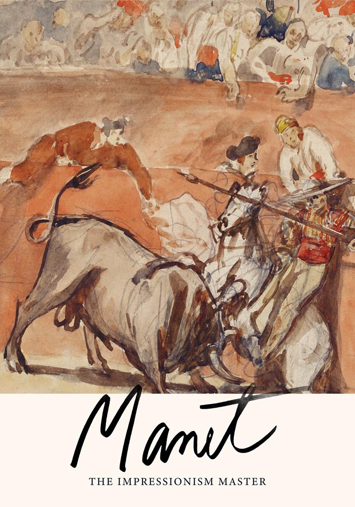 Bullfight No 1 by Manet Exhibition Poster - Art Print — Ansicht 3