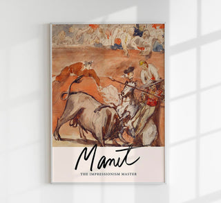 Bullfight No 1 by Manet Exhibition Poster - Art Print