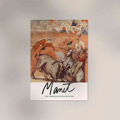 Bullfight No 1 by Manet Exhibition Poster - Art Print
