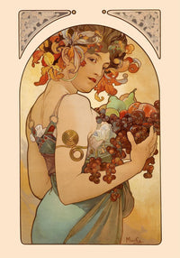 Fruit by Alphonse Mucha – Art Print Poster — Ansicht 2