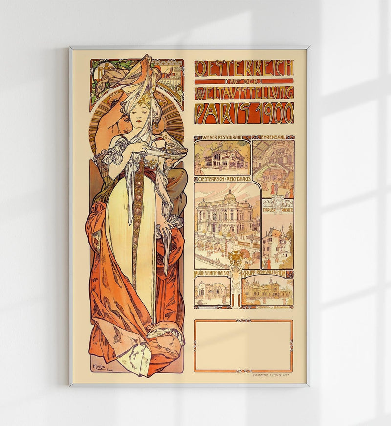 Österreich, Paris by Alphonse Mucha – Kunstdruck auf Archivpapier — Patroa Studio