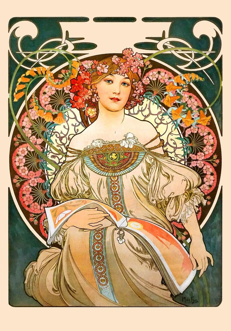 Reverie by Alphonse Mucha – Art Print UV-resistant — Ansicht 2