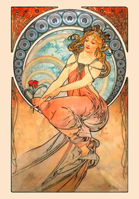 La Peinture by Alphonse Mucha – Kunstdruck Poster — Ansicht 2