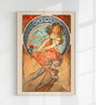 La Peinture by Alphonse Mucha – Kunstdruck Poster