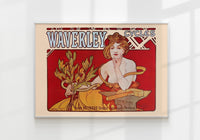 Waverly Cycles by Alphonse Mucha – Kunstdruck Poster — Ansicht 1