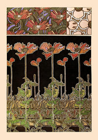 Oriental Flowers by Alphonse Mucha – Kunstdruck Poster — Ansicht 2