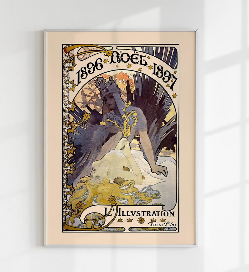 1896 Noël 1897 Alphonse Mucha – Fine Art Canvas Art Nouveau — Patroa Studio