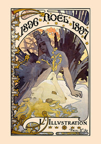 1896 Noël 1897 Alphonse Mucha – Fine Art Canvas Art Nouveau — Ansicht 2