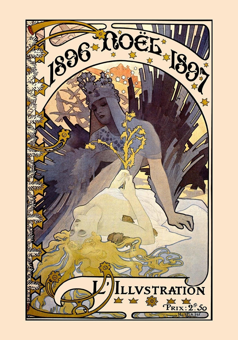1896 Noël 1897 Alphonse Mucha – Fine Art Canvas Art Nouveau — Ansicht 2