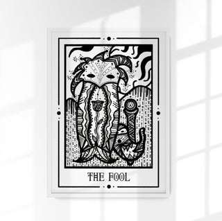 The Fool Mystic Tarot Poster – Tiny Mystic Creatures, Berlin Print