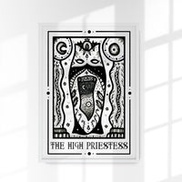 The High Priestess Mystic Tarot Fine Art Print – 225g Paper or 380g Canvas — Ansicht 1