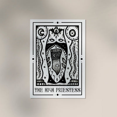 The High Priestess Mystic Tarot Fine Art Print – 225g Paper or 380g Canvas