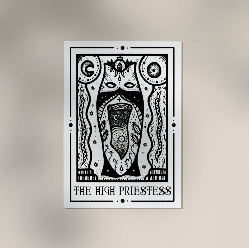 The High Priestess Mystic Tarot Fine Art Print – 225g Paper or 380g Canvas — Ansicht 4