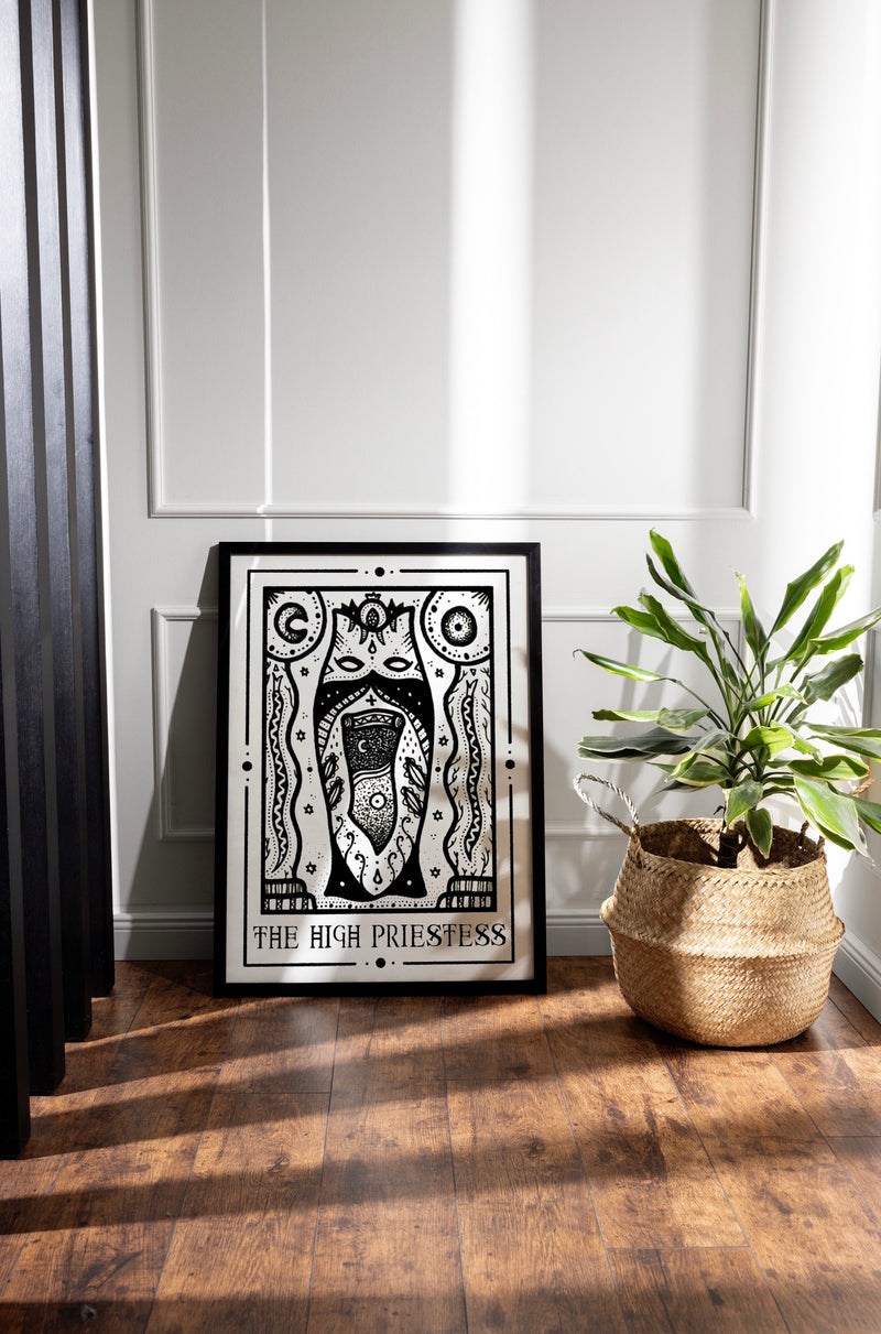 The High Priestess Mystic Tarot Fine Art Print – 225g Paper or 380g Canvas — Ansicht 2
